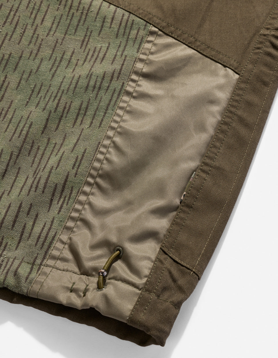 4277 Upcycled M65 Loose Cargo Pants Olive - Image 10