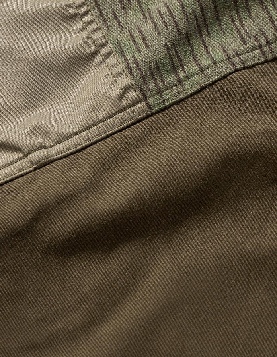 4277 Upcycled M65 Loose Cargo Pants Olive - Image 11