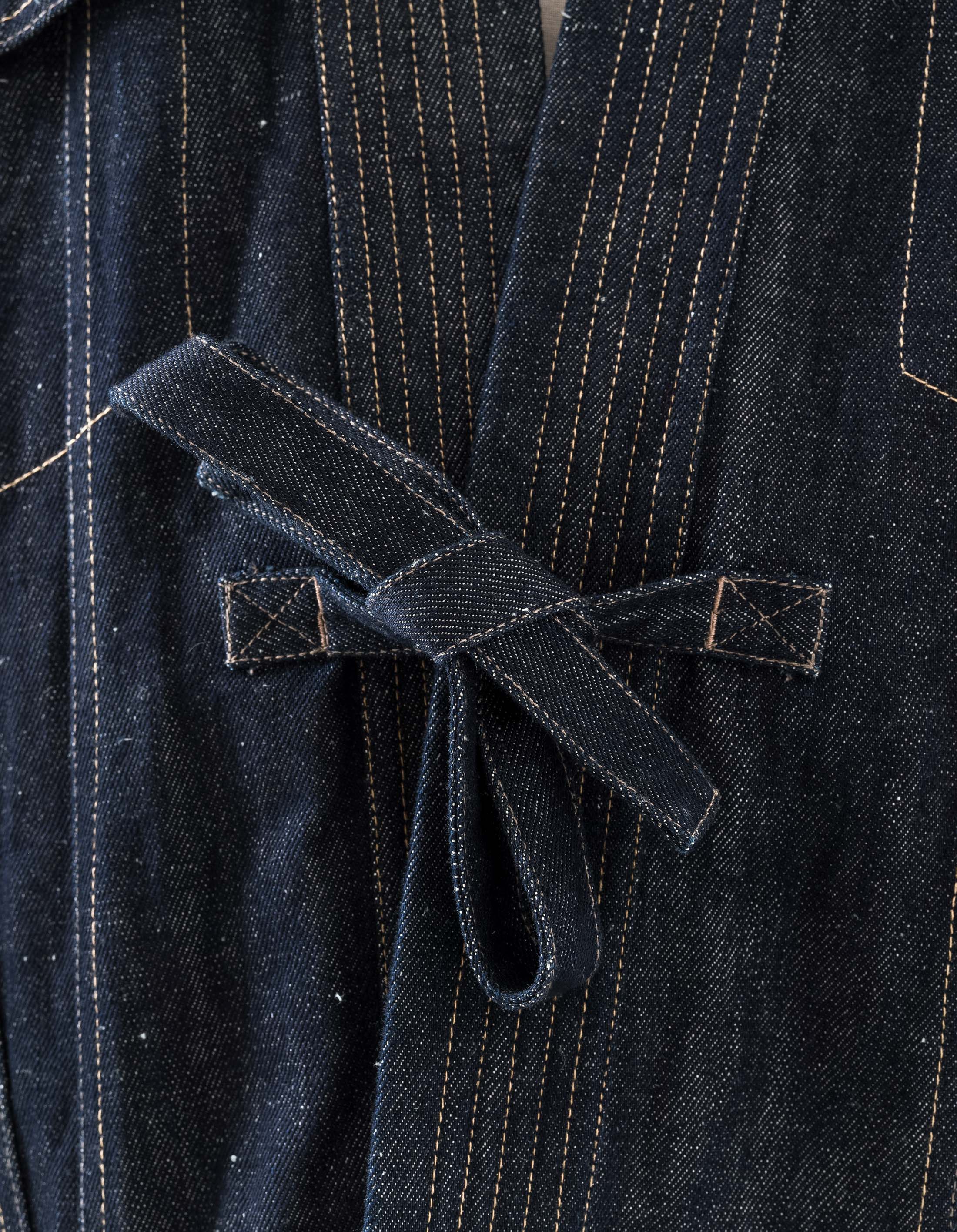 6059 Maha Hemp Denim Kimono Indigo - Image 14