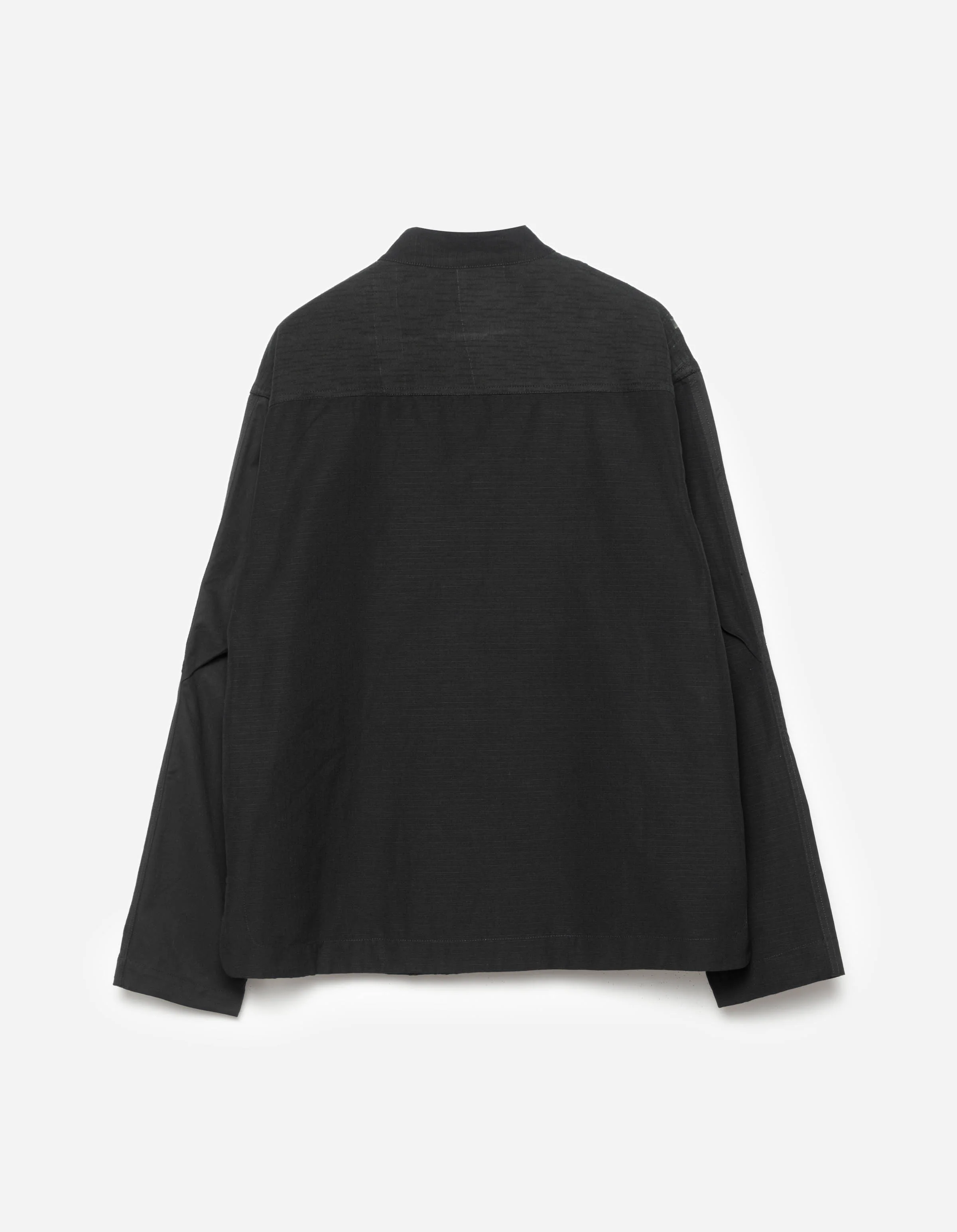 6084 Upcycled Monk Shirt Black - Image 13