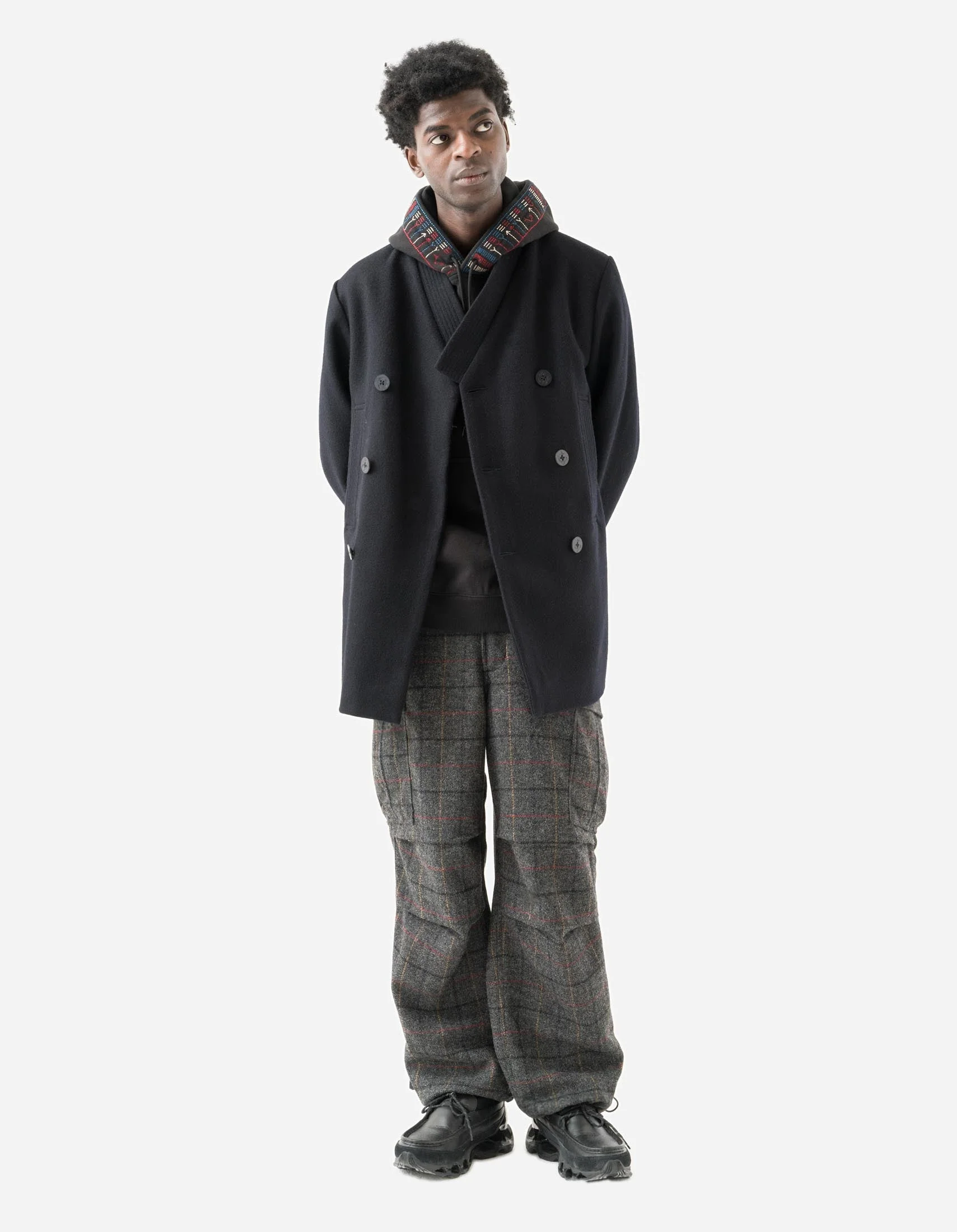 7109 Hanbok Pea Coat Navy - Image 7