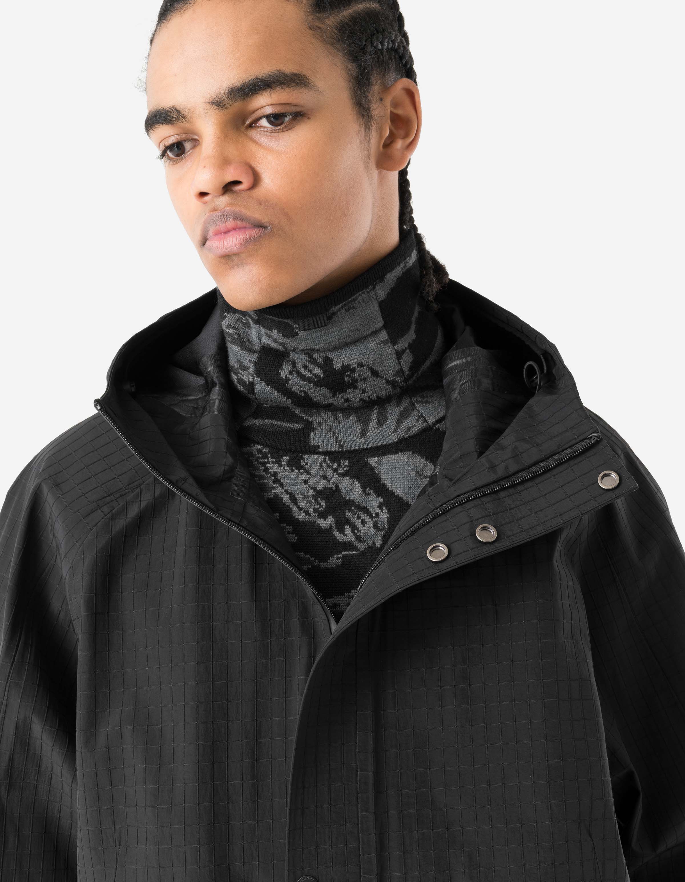7200 Waterproof Tech Long Parka Black - Image 4