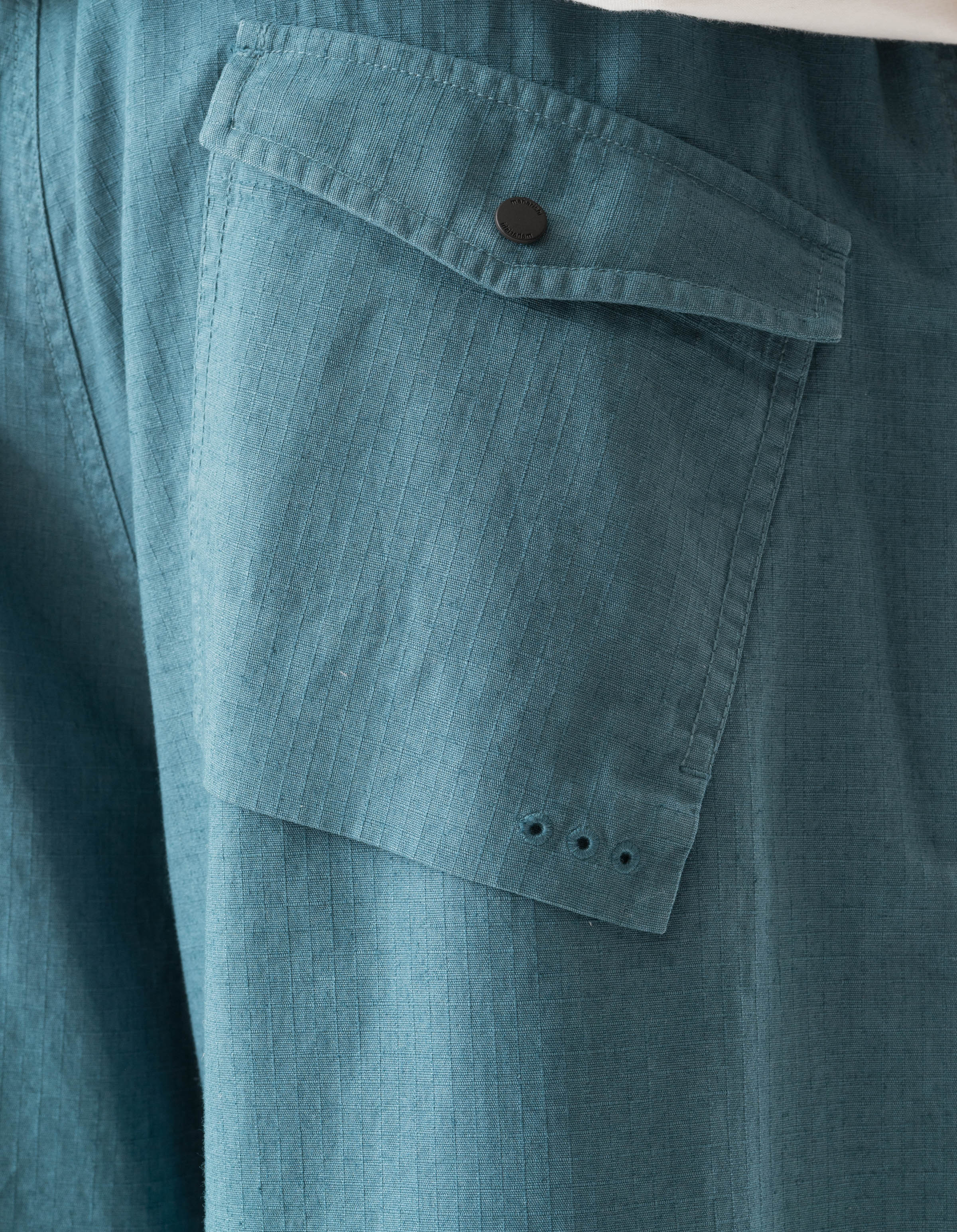 7217 Cropped Hakama Pants Airforce Blue - Image 8