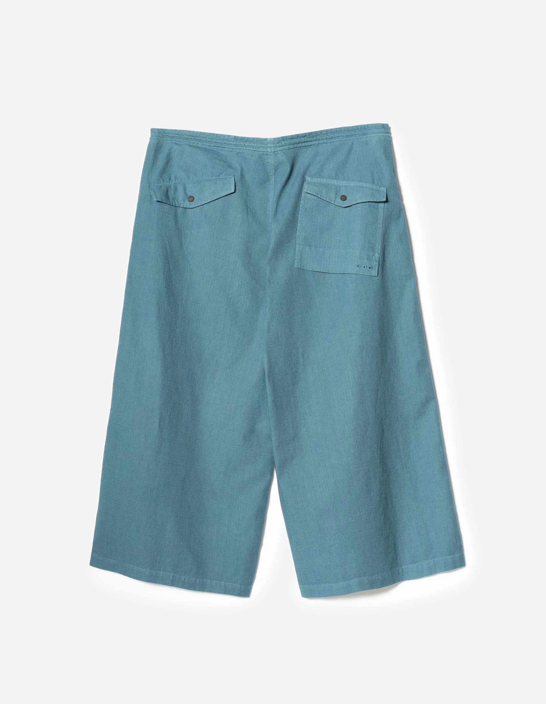 7217 Cropped Hakama Pants Airforce Blue - Image 9