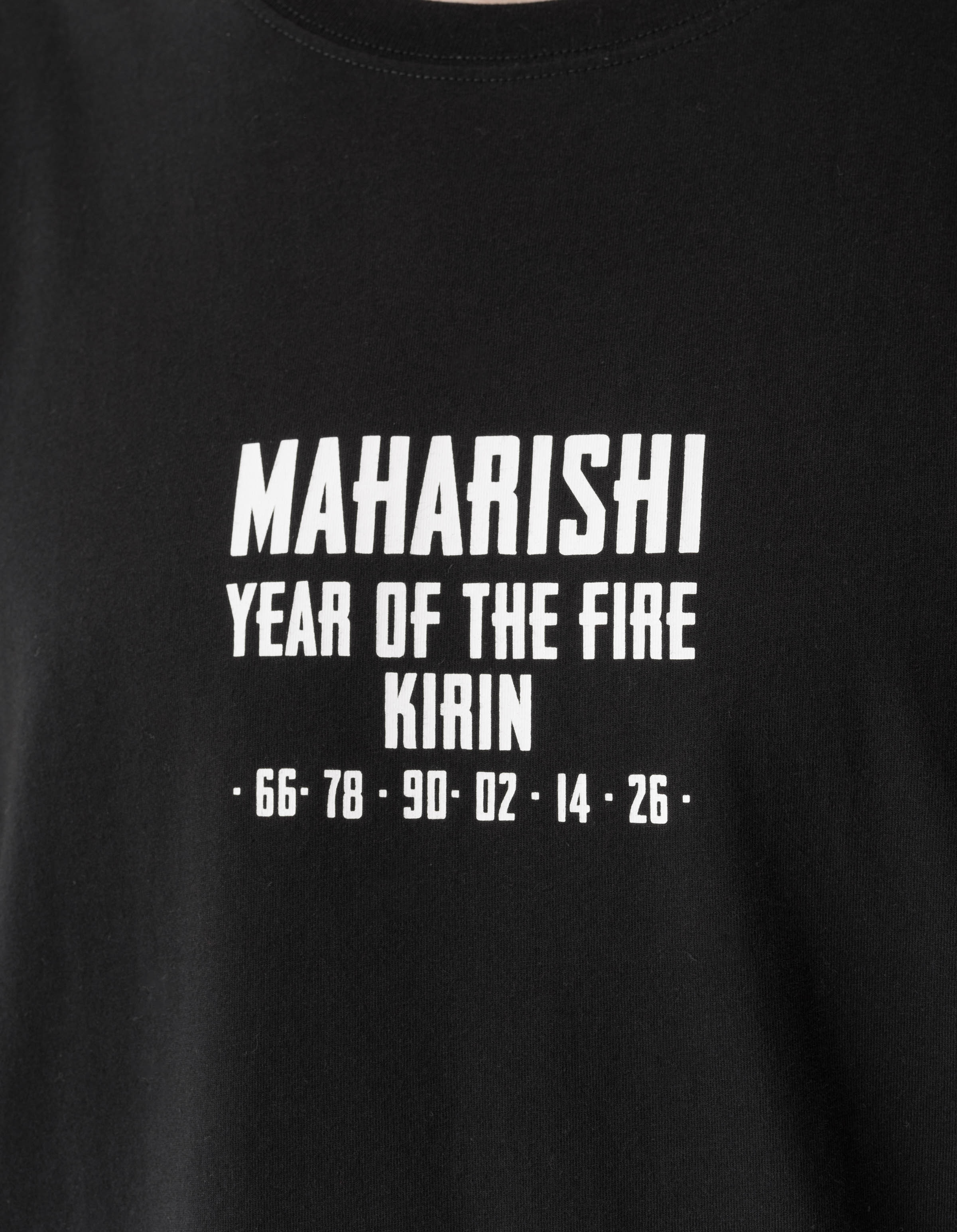 7238 Paper Cut Kirin T-Shirt Black - Image 5