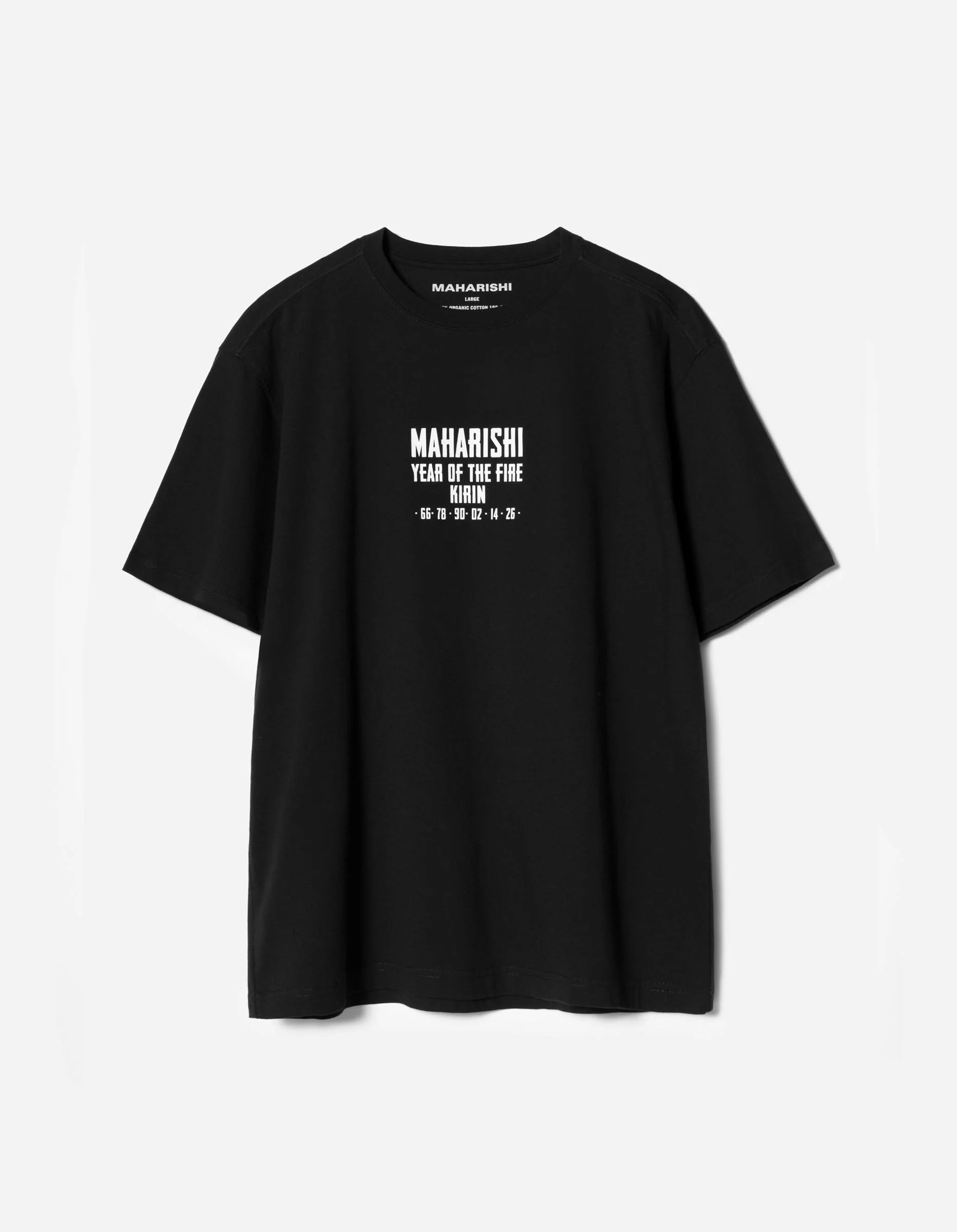7238 Paper Cut Kirin T-Shirt Black - Image 6