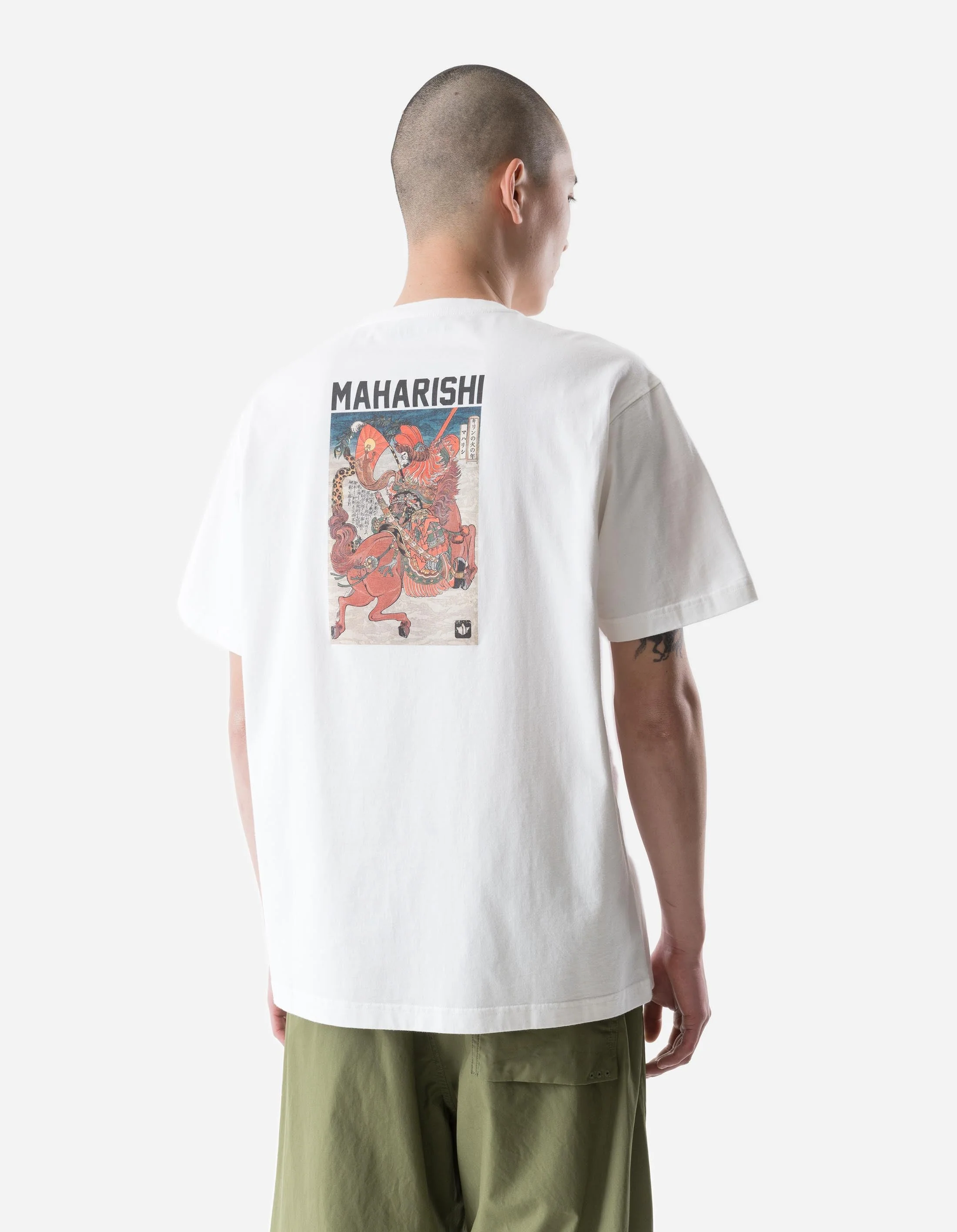 7239 Lu Fang Horse Rider T-Shirt White - Image 5