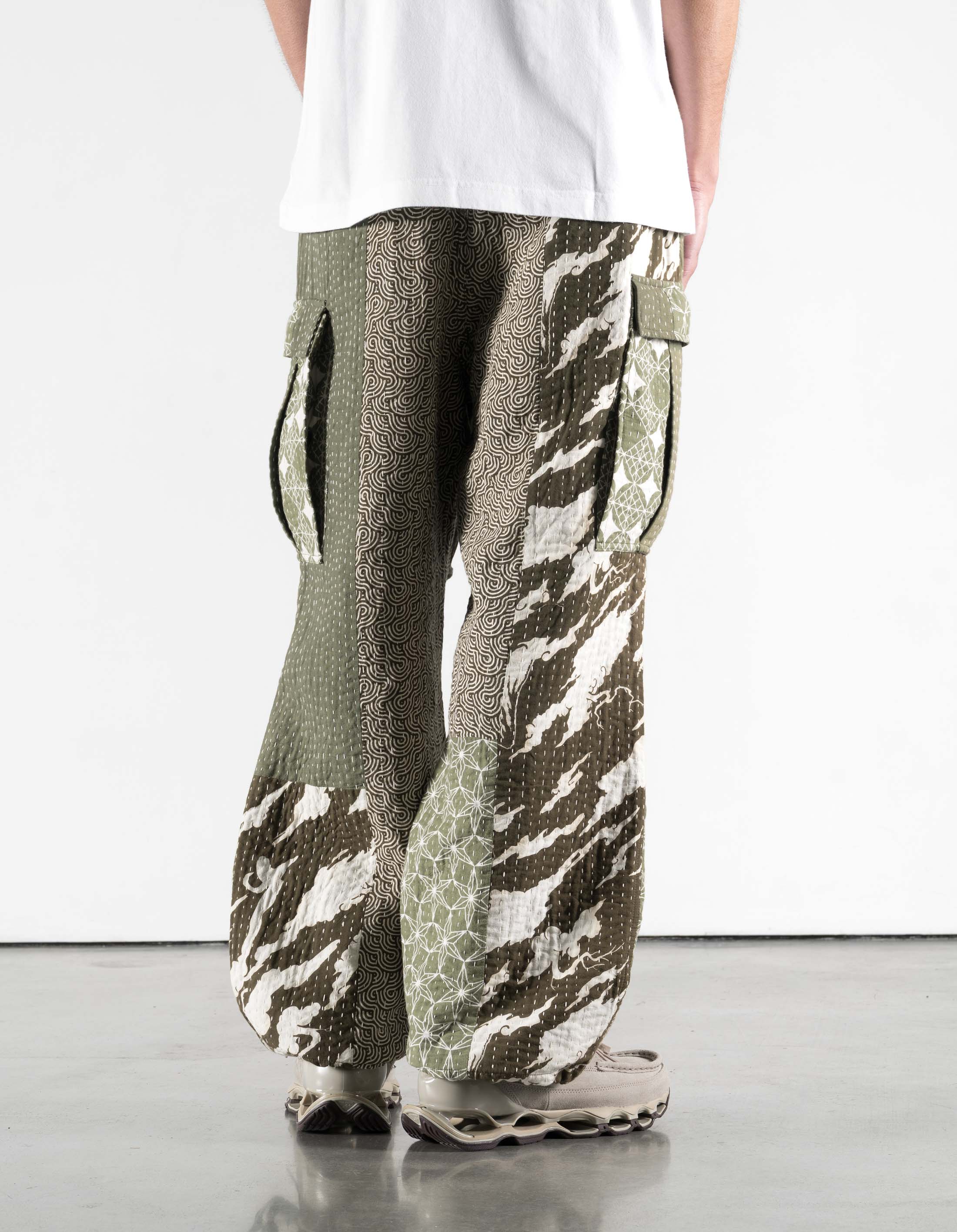 7280 Maha Rice Stitch M65 Cargo Ecru/Olive - Image 3