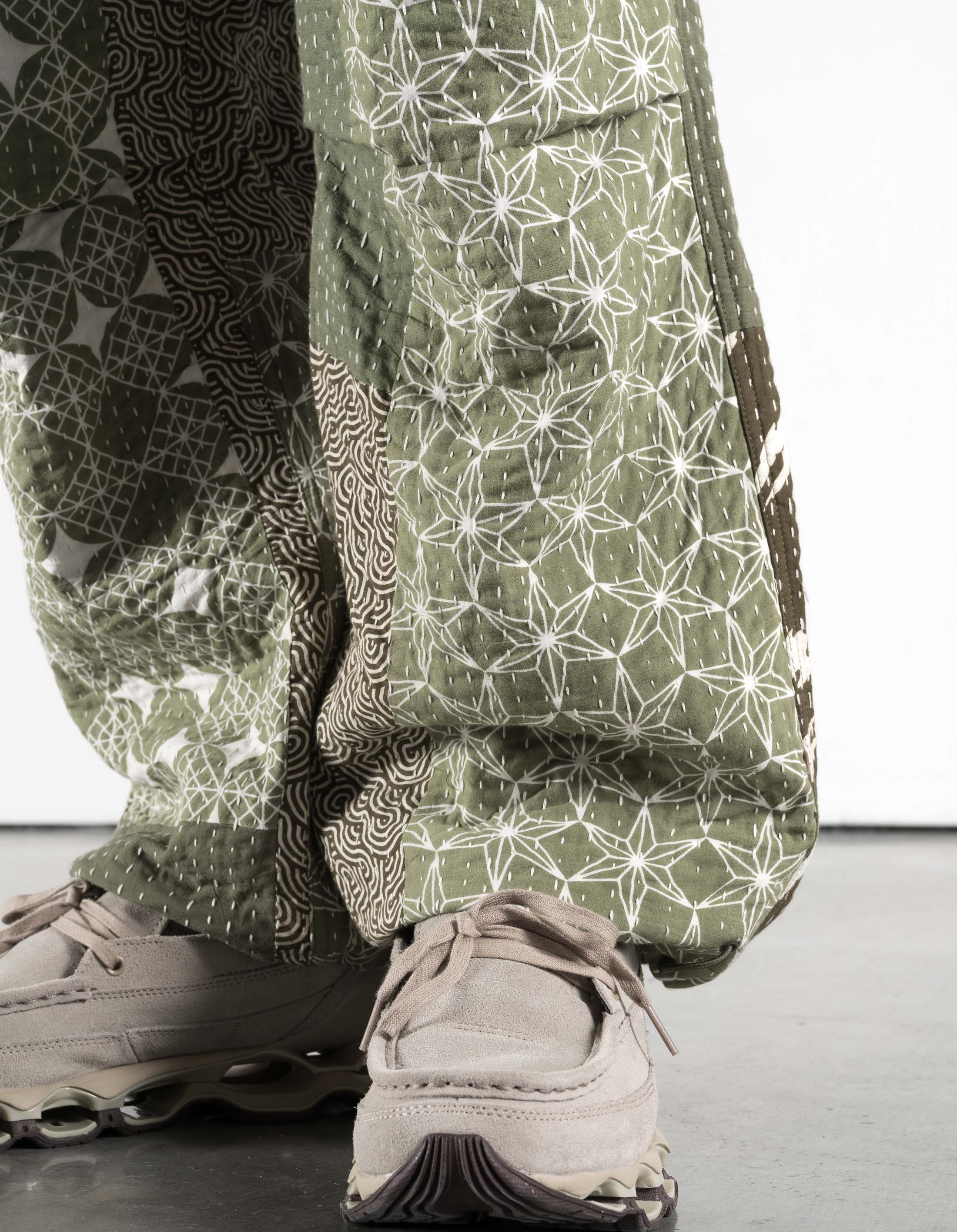 7280 Maha Rice Stitch M65 Cargo Ecru/Olive - Image 4
