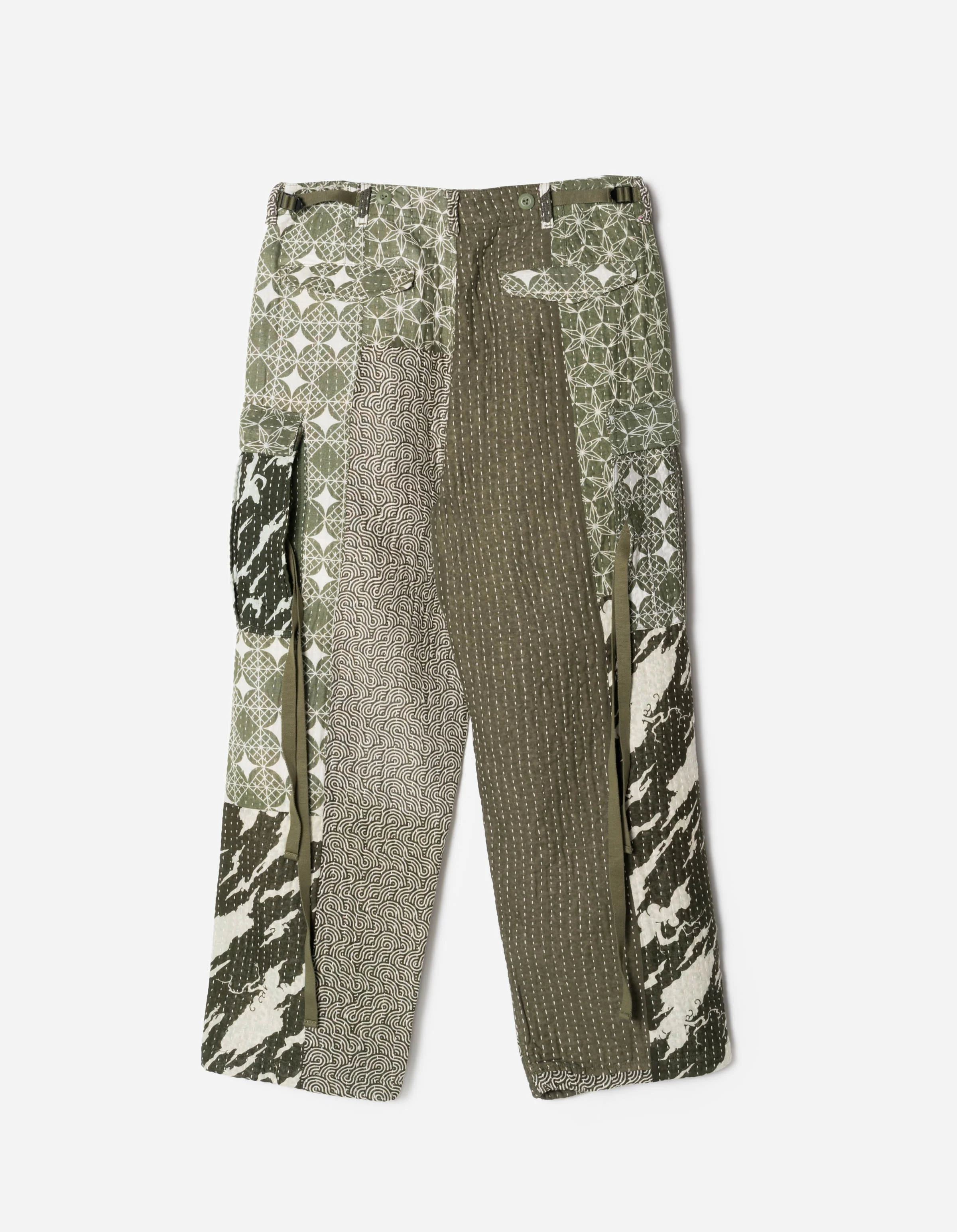 7280 Maha Rice Stitch M65 Cargo Ecru/Olive - Image 8
