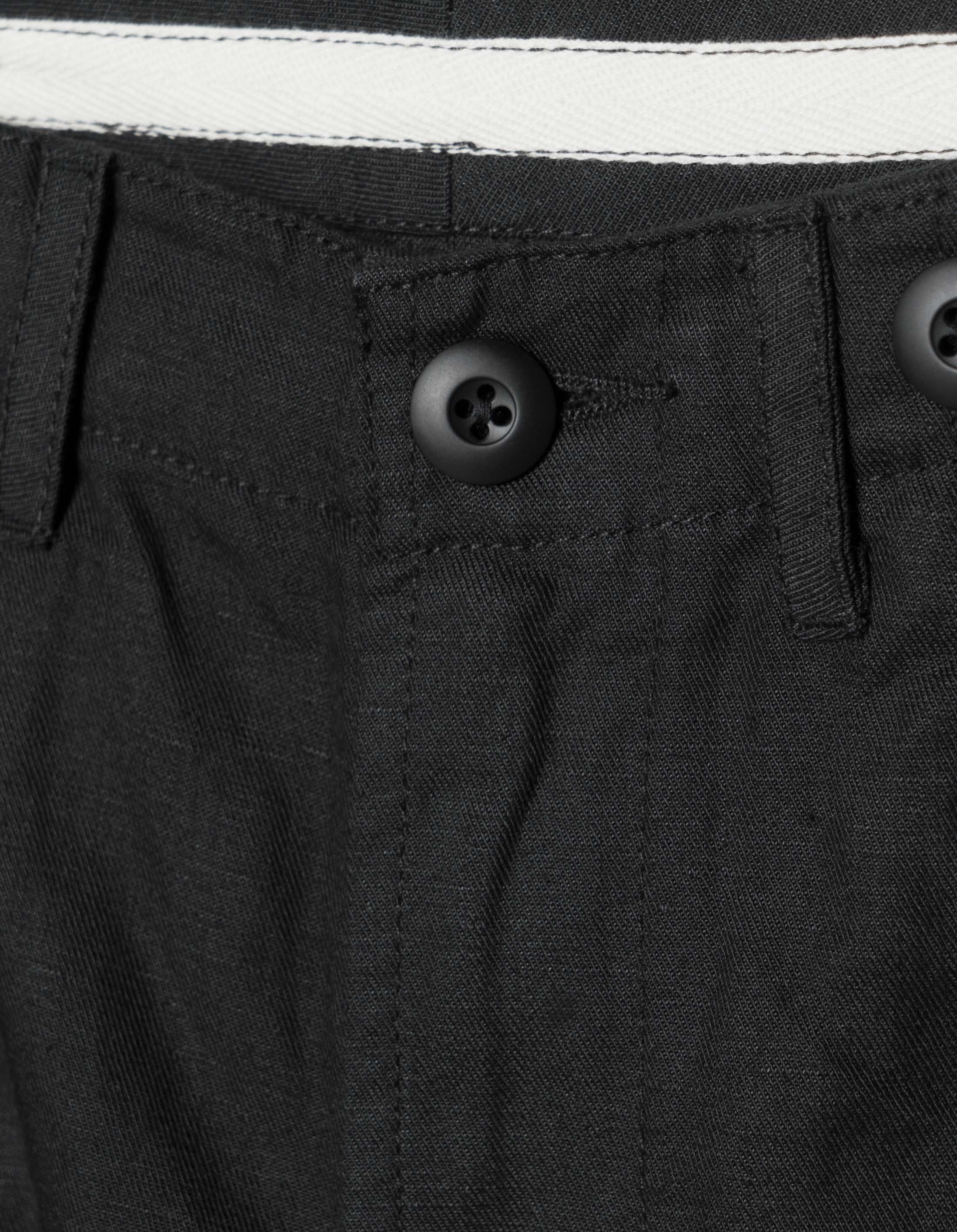 7400 Hemp M65 Cargo Pants Black - Image 6