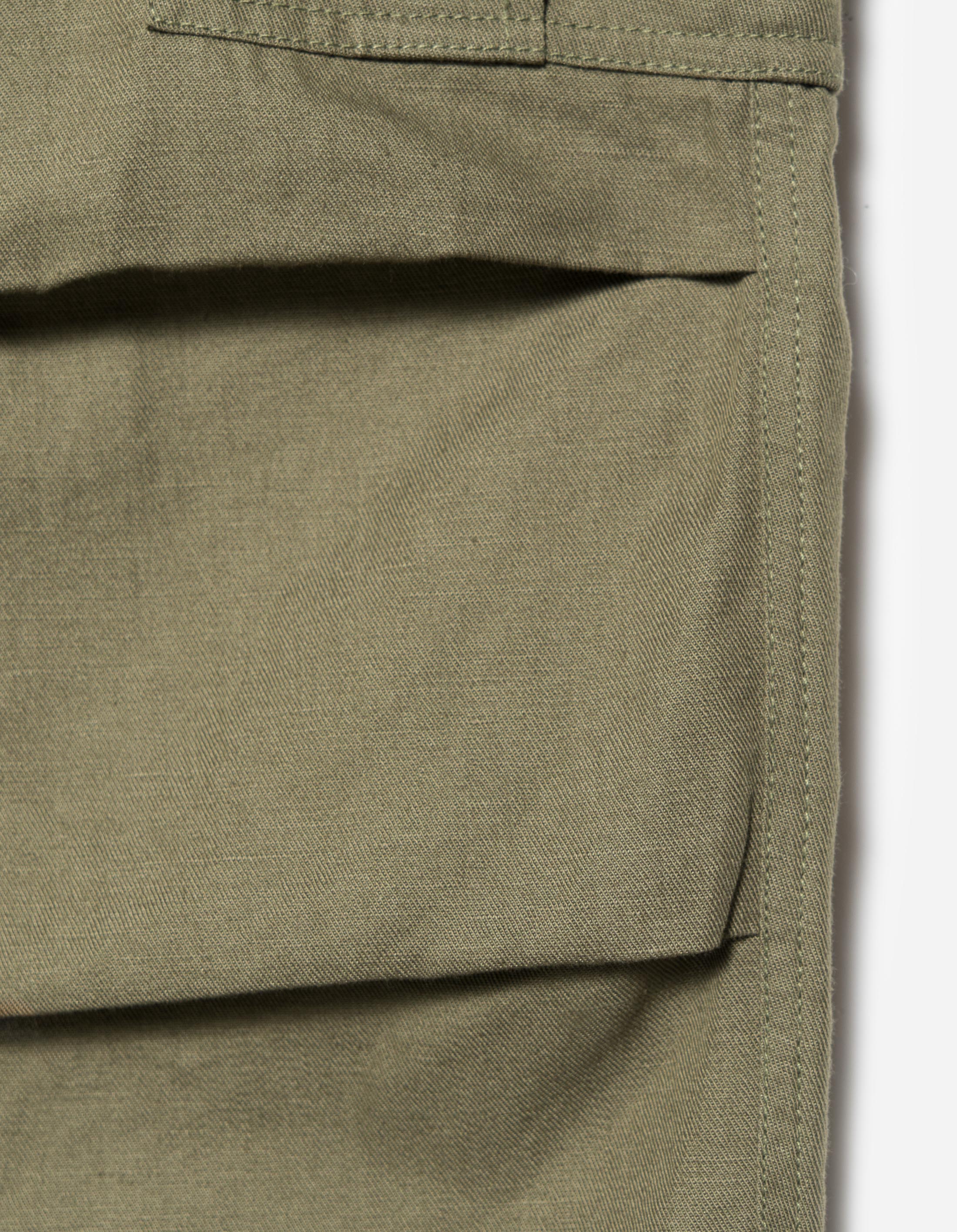 7400 Hemp M65 Cargo Pants Olive OG-107F - Image 5